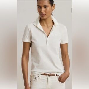 Ralph Lauren Classic White Polo Top